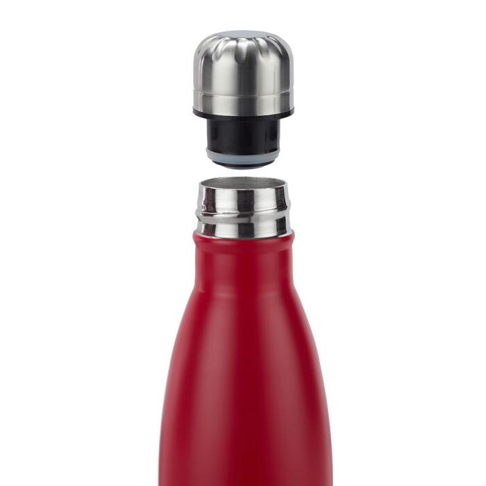 Relaxdays Trinkflasche Edelstahl
