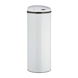 Relaxdays Sensor Mülleimer 50l weiß