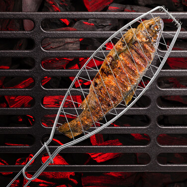 Relaxdays Fischbräter Grill 6er Set