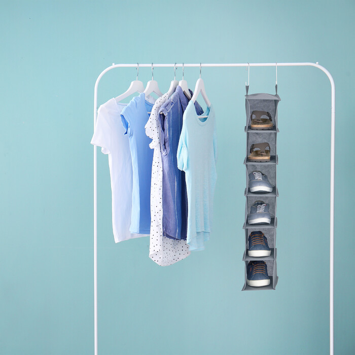 Relaxdays Hängeregal Kleiderschrank schmal