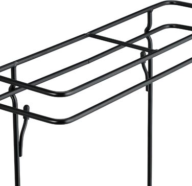Relaxdays Regenschirmständer, 54x30,5x15cm, Metall, eckig, modern, schwarz