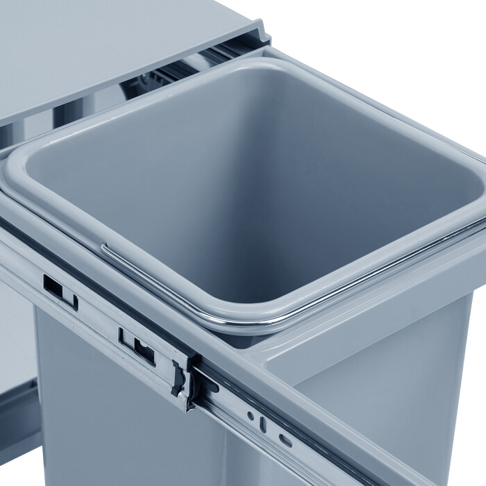 Relaxdays Einbaumülleimer Küche 2x 8 Liter