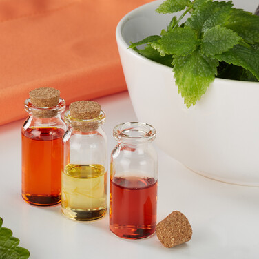 Relaxdays Mini Glasflaschen mit Korken 72er Set