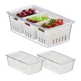 Relaxdays Kühlschrank Organizer 3er Set