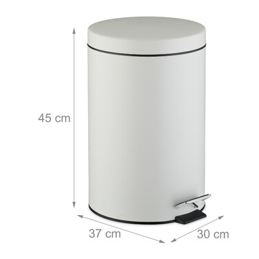 Relaxdays Runder Mülleimer Küche 20 Liter