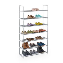 Relaxdays Schuhregal Metall silber