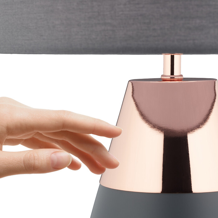 Relaxdays XL Nachttischlampe Touch