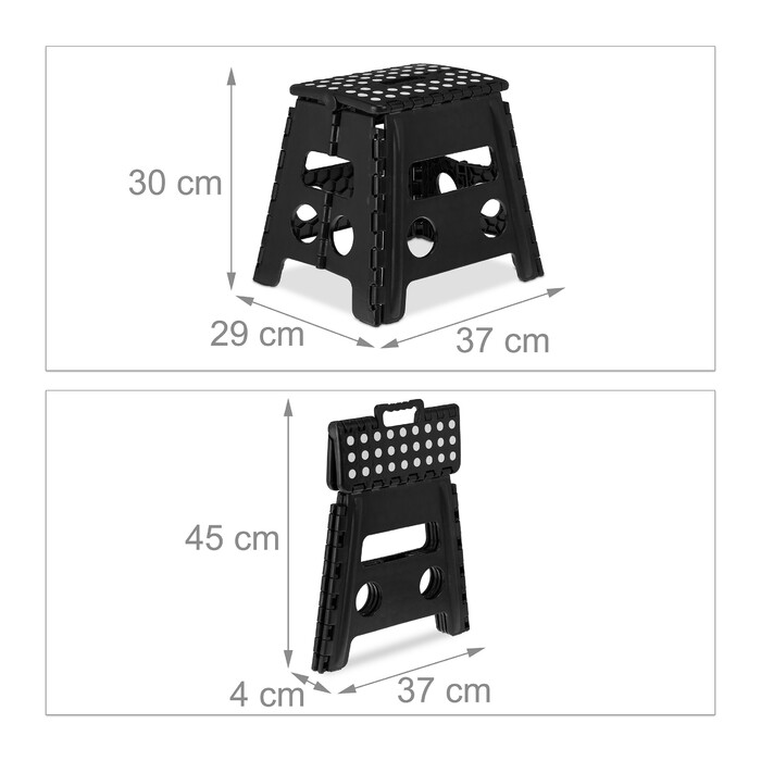 Relaxdays Klapphocker faltbar L