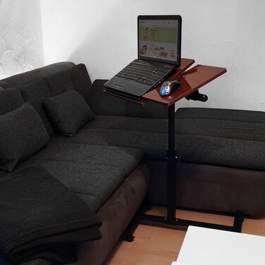 Relaxdays Laptoptisch höhenverstellbar Holz