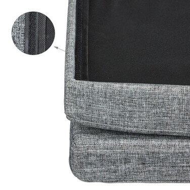 Relaxdays Faltbarer Sitzhocker mit Lehne