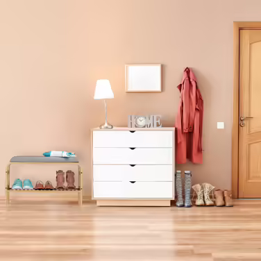 Relaxdays Schuhbank mit Sitzfläche für 3-6 Paar
