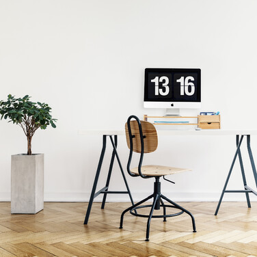 Relaxdays Bambus Monitorständer mit Stauraum
