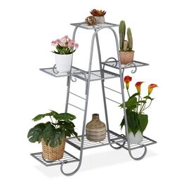 Relaxdays Blumentreppe mit 7 Ebenen