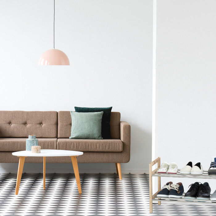 Relaxdays Walnuss Schuhregal erweiterbar
