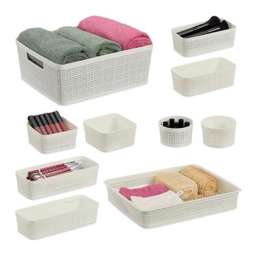 Relaxdays Schubladen Organizer im 10-tlg. Set