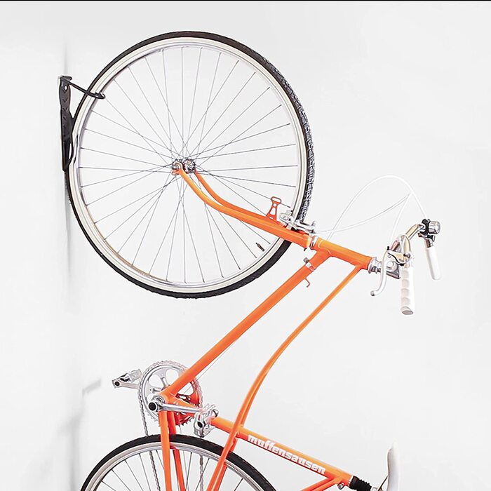 Relaxdays 2er Set Fahrradhalterung, Stahl, Wandmontage, schwarz