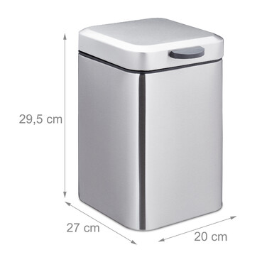 Relaxdays Kosmetikeimer Wandmontage 6 Liter