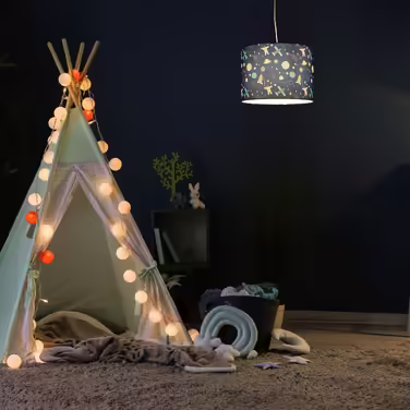Relaxdays Hängelampe Kinderzimmer Weltraum
