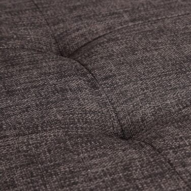 Relaxdays Faltbare Sitzbank XL mit Stauraum, Sitzwürfel, 38x76x38 cm, Braun
