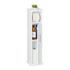 Relaxdays Weißer Toilettenpapierhalter stehend