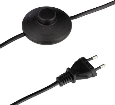 Relaxdays Stehlampe mit Regal, E27, 3 Ablagen, modernes Design, 159x26x26 cm, schwarz-braun