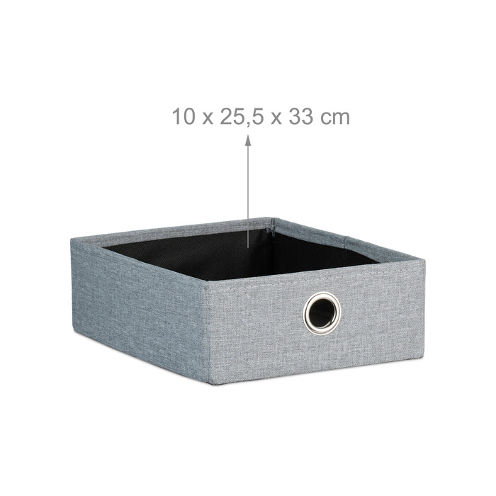 Relaxdays Sitzhocker mit Stauraum 2 Schubladen
