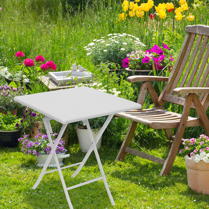 Relaxdays Gartentisch klappbar BASTIAN