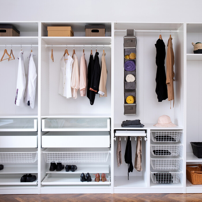 Relaxdays Hängeregal Kleiderschrank 7 Fächer