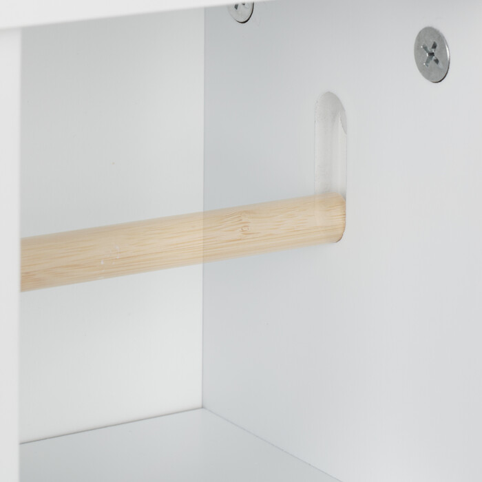 Relaxdays Weißer Toilettenpapierhalter stehend