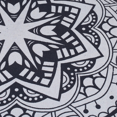 Relaxdays Runder Teppich im Mandala-Design
