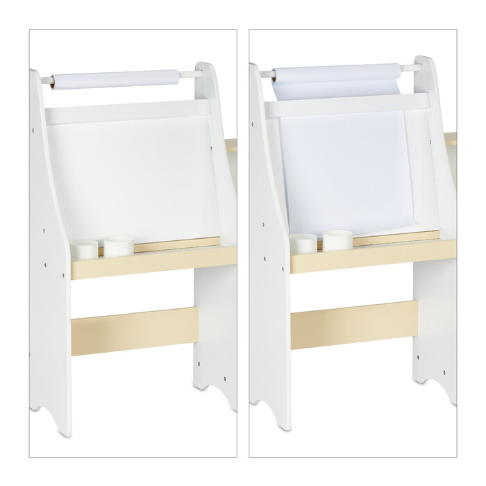 Relaxdays Kindertafel mit Fächern und Stuhl