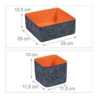 Relaxdays Schubladen Organizer 5er Set