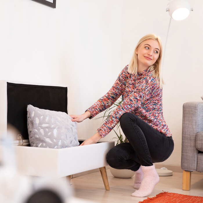 Relaxdays Sitzbank mit Stauraum