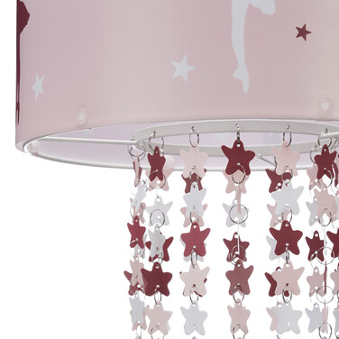 Relaxdays Hängelampe für Mädchen in Rosa