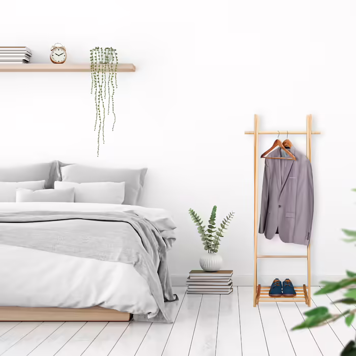 Relaxdays Kleiderständer mit Schubablage