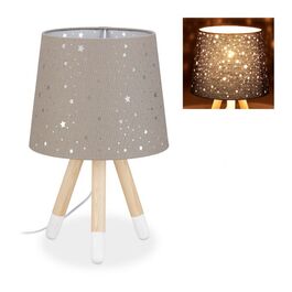 Relaxdays Tischlampe Kinderzimmer Sterne