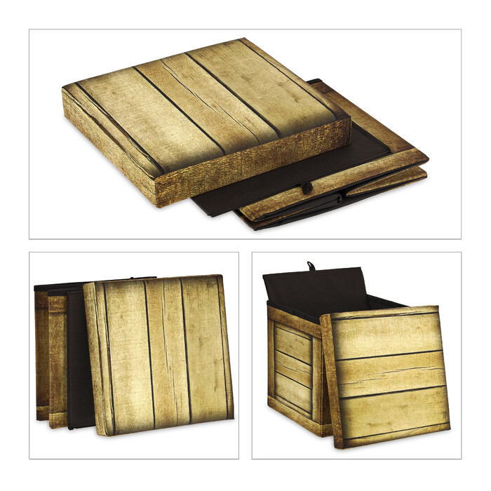Relaxdays Sitzhocker mit Stauraum