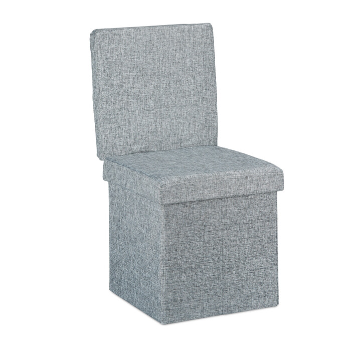 Relaxdays Faltbarer Sitzhocker mit Lehne
