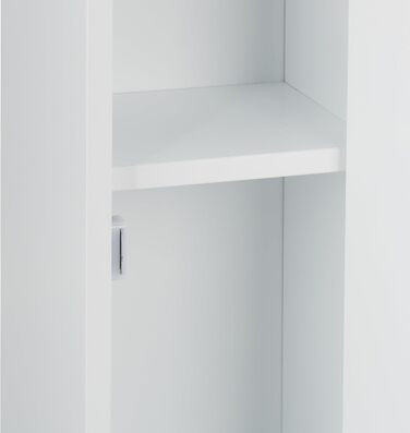 Relaxdays Toilettenpapierhalter stehend, 2 Fächer & Schublade, 87,5x22x17,5 cm, Badezimmeregal, WC-Papier, weiß/Silber, Faserplatte
