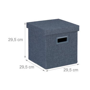 Relaxdays Sitzhocker mit Stauraum & Griffen