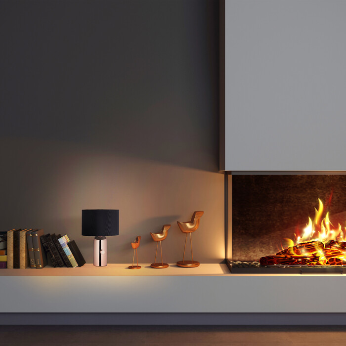 Relaxdays Dimmbare Nachttischlampe