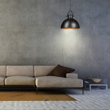 Relaxdays Hängelampe Industrial Look groß