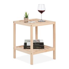 Relaxdays Beistelltisch aus Holz
