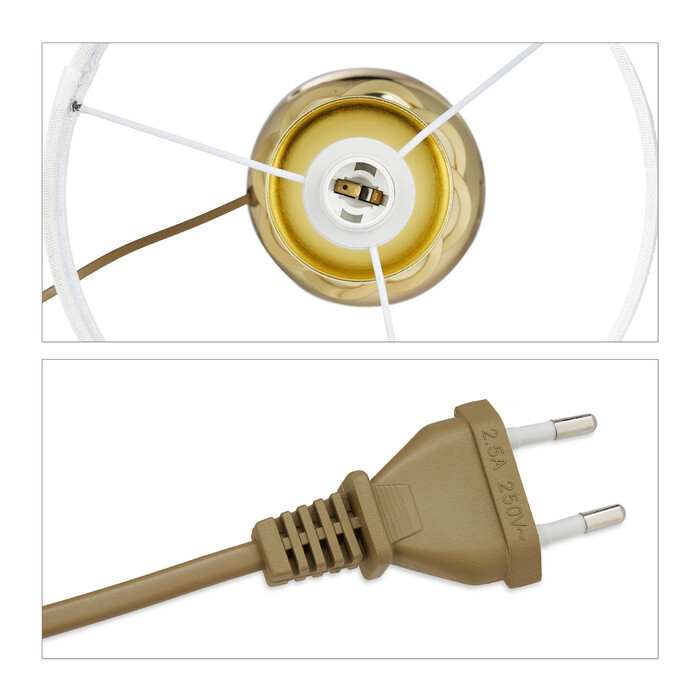 Relaxdays Tischlampe modern dimmbar