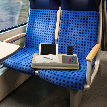 Relaxdays Laptopkissen mit 2 Halterungen