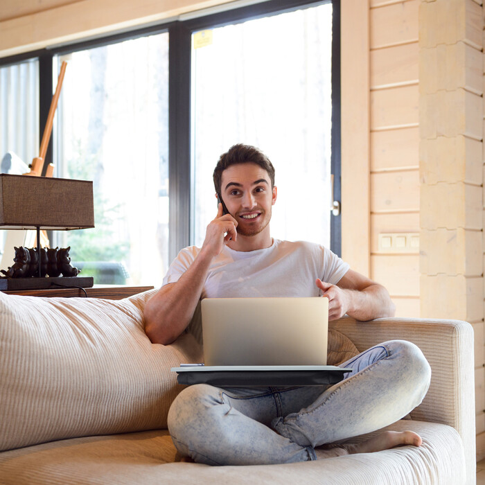 Relaxdays Laptopkissen grau