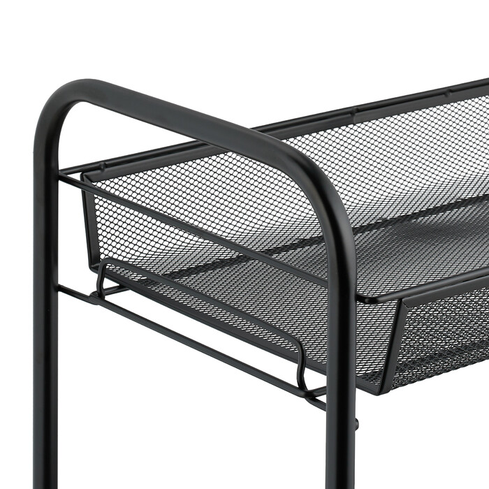 Relaxdays Gewürzregal mit 2 Ablagen aus Metall