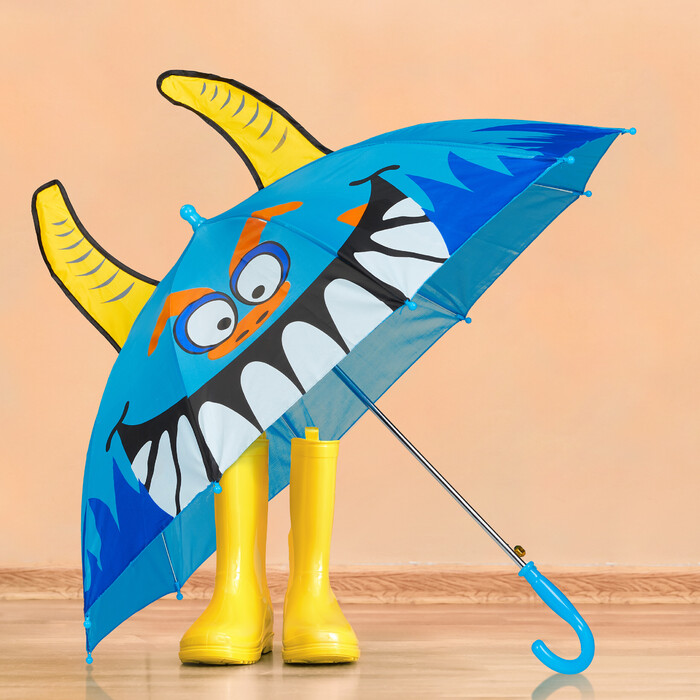 Relaxdays Kinder Regenschirm 'Monster'