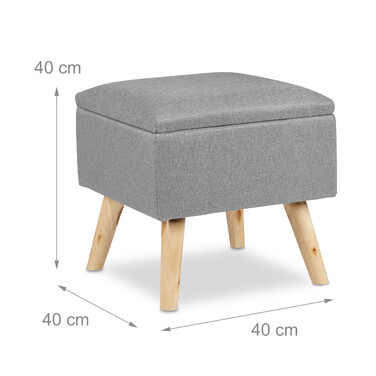 Relaxdays Hocker mit Stauraum