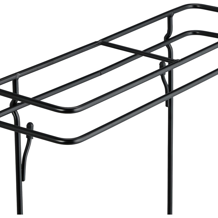 Relaxdays Regenschirmständer, 54x30,5x15cm, Metall, eckig, modern, schwarz